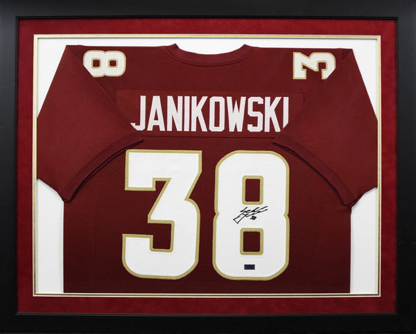 SEBASTIAN JANIKOWSKI SIGNED FLORIDA STATE SEMINOLES #38 FRAMED JERSEY COA