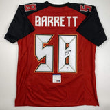 Autographed/Signed SHAQUIL BARRETT Tampa Bay Red Football Jersey PSA/DNA COA