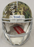 TREYLON BURKS SIGNED TENNESSEE TITANS CAMO SPEED AUTHENTIC HELMET BECKETT COA
