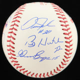 1990 World Series Cincinnati Reds Team Signed Baseball by 8 B. Larkin & E. Davis