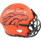 Patrick Surtain Autographed Denver Broncos Rave Mini Helmet Beckett 50782