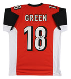 A.J. Green Authentic Signed Orange Pro Style Jersey BAS Witnessed #W027794