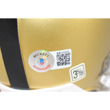 Ty Detymer Autographed/Signed Heisman Trophy VSR4 Gold Mini Helmet Beckett 52746