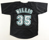 Dontrelle Willis Signed Florida Marlins Jersey (Beckett) 2003 NL Rookie o/t Year
