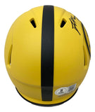 James Harrison Signed Pittsburgh Steelers Rave Mini Speed Helmet BAS