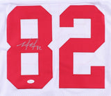 Mario Manningham Signed N.Y. Giants Jersey (JSA COA) U.of Michigan Wide Receiver