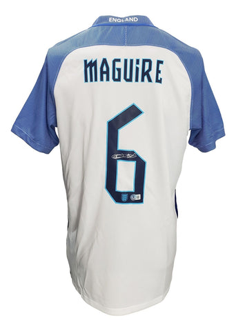 Harry Maguire Signed England Nike 2016 National Team XL Soccer Jersey BAS