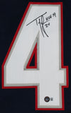 Ty Law "HOF 19" Signed Navy Blue Pro Style Jersey Autographed BAS Witnessed