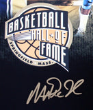 Lakers Magic Johnson Signed 16x20 Hall Of Fame Custom Art Photo BAS Witnessed