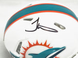 TYREEK HILL AUTOGRAPHED DOLPHINS WHITE SPEED MINI HELMET BECKETT WITNESS 222810