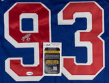 Mika Zibanejad Signed New York Rangers Jersey (JSA COA) Swedish / National Team