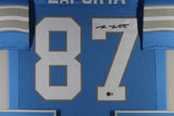 SAM LAPORTA (Lions blue TOWER) Signed Autographed Framed Jersey Beckett