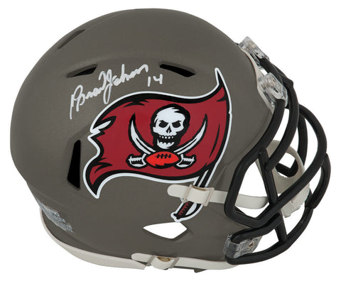 Brad Johnson Signed Buccaneers T/B (97-13) Riddell Speed Mini Helmet - (SS COA)