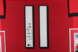 JULIO JONES (Falcons red SKYLINE) Signed Autograph Framed Jersey Beckett