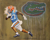 Dameon Pierce Signed Florida Gators Jersey (PSA) Texans 2022 Draft Pick R.B.