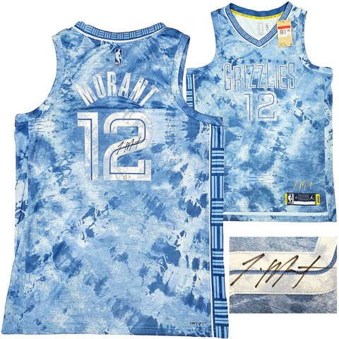 GRIZZLIES JA MORANT AUTOGRAPHED JORDAN CREATORS IN THE PAINT JERSEY 52 BECKETT