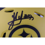 Jack Sawyer Autographed Pittsburgh Steelers Rave Mini Helmet Beckett 53668