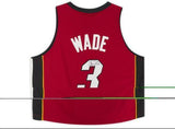 Framed Dwyane Wade Heat Signed Mitchell & Ness Authentic Jersey w/Champ Insc