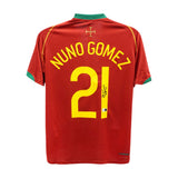 Nuno Gomez Signed Portugal Soccer Jersey #21 with Beckett COA