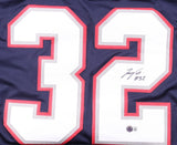 TreVeyon Henderson Signed New England Patriots Jersey (Beckett) 2025 2nd Rnd Pck
