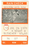 Carl Yastrzemski Boston Red Sox 400th Home Run Milestone 7/24/1979 Ticket 56258