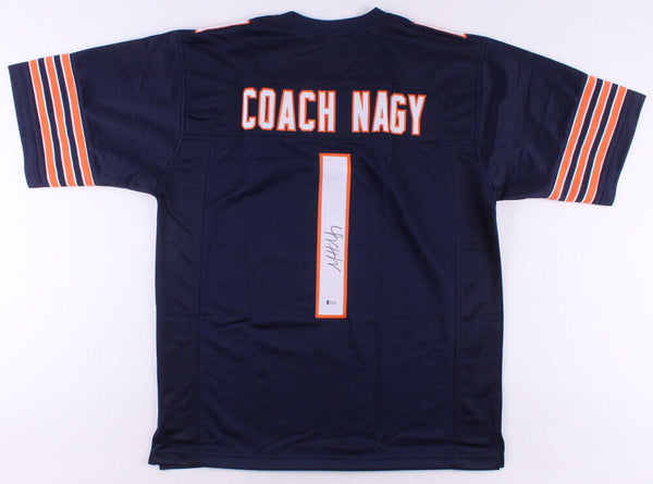 Matt Nagy Signed Chicago Bears Blue Home Jersey (JSA COA) Da Bears Head Coach