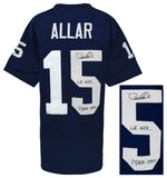 Drew Allar Signed Navy Custom College Football Jersey w/We Are... (SCHWARTZ COA)