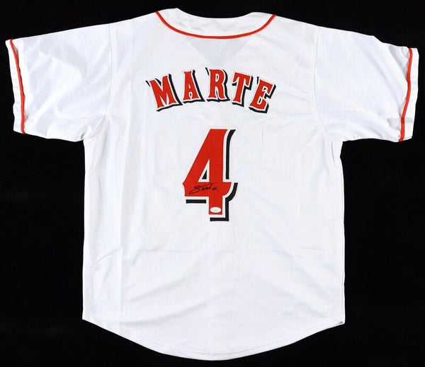 Noelvi Marte Signed Reds Jersey (JSA COA) Cincinnati's Latest Rookie Phenom