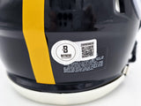 JAMES HARRISON AUTOGRAPHED STEELERS BLACK MINI HELMET BECKETT WITNESS 241383