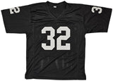 Los Angeles Raiders Marcus Allen Signed Black Jersey "HOF 03" Beckett Wit
