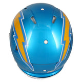 Justin Herbert Autographed "2020 ROY" Chargers Flash Authentic Helmet Beckett