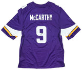 J.J. McCarthy Minnesota Viking Signed Purple Nike Game Jersey BAS Beckett