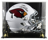 Cardinals Anquan Boldin Signed 2005-22 TB F/S Speed Rep Helmet W/ Case BAS Wit