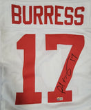 PLAXICO BURRESS SIGNED AUTOGRAPHED CUSTOM PRO STYLE JERSEY BECKETT COA