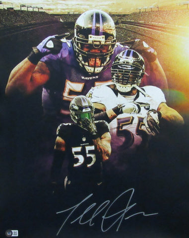 Terrell Suggs Autographed 16x20 Photo Baltimore Ravens Beckett