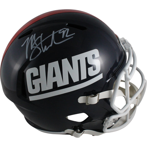 Michael Strahan Autographed New York Giants TB 81-99 F/S Helmet Beckett 49839