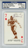 Chuck Bednarik Autographed 1963 Stancraft 7 of Diamonds PSA Slab 43570
