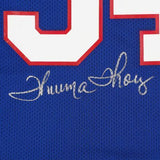 Framed Thurman Thomas Buffalo Bills Signed Mitchell & Ness Blue Authentic Jersey
