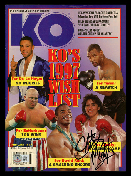 Christy Martin Autographed Signed KO Magazine Beckett BAS QR #BK08810