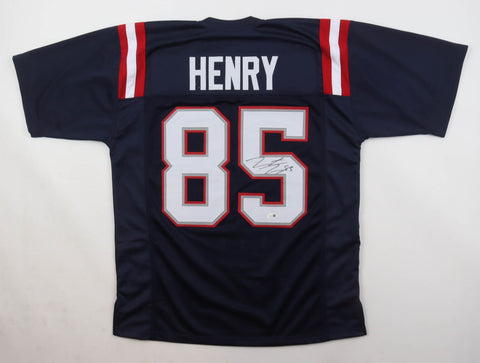 Hunter Henry Signed New England Patriots Jersey (JSA) Ex-Arkansas Razorback T.E.