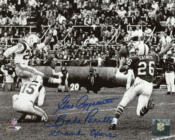 Gino Cappelletti/Babe Parilli Patriots Signed 8x10 Grand Opera Insc Pats Alumni