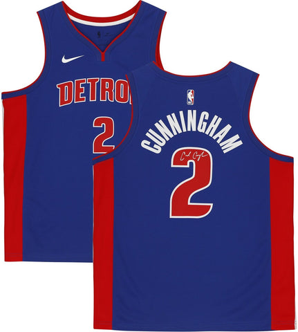 Cade Cunningham Detroit Pistons Signed Blue 2021-22 Icon Swingman Jersey