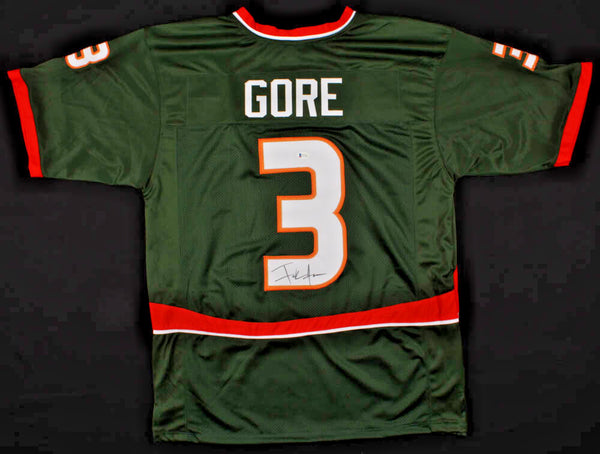Frank Gore Signed Miami Hurricanes Jersey (Beckett COA) 5xPro Bowl Running Back