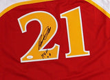 Dominique Wilkins Signed Atlanta Custom Red Jersey with "HOF 06" Inscription