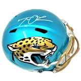 Trevor Lawrence Jacksonville Jaguars Signed Flash Replica Helmet Fanatics