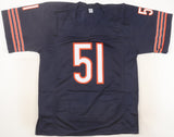 Dick Butkus Signed Chicago Bears Career Stat Jersey (JSA COA) 8xPro Bowl L.B