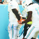 Tyreek Hill Signed Miami Dolphins 16x20 Photo (Beckett) Handcuff T.D Celebration