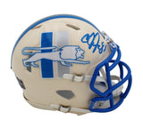 Calvin Johnson Signed Detroit Lions Speed Retro NFL Mini Helmet