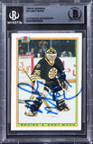 Bruins Andy Moog Authentic Signed 1990 Bowman #35 Card BAS Slabbed