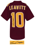 Sam Leavitt Signed Red Custom College Football Jersey - (BECKETT COA)